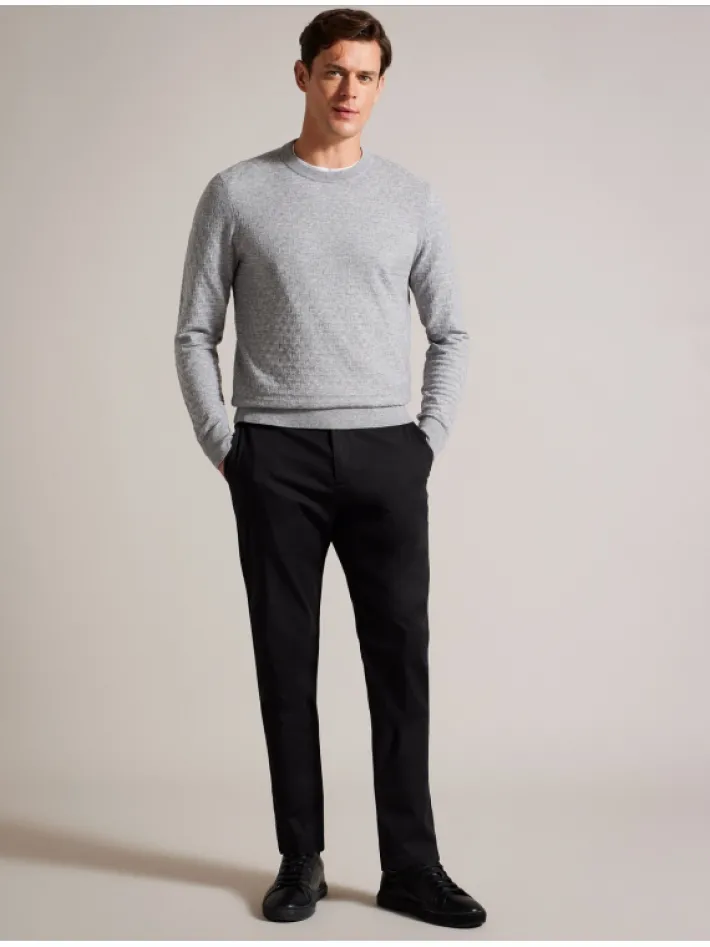 loung__long_sleeve_t_stit_2.webp Loung Long Sleeve T Stitch Crew Neck Sweater<Ted Baker Outlet