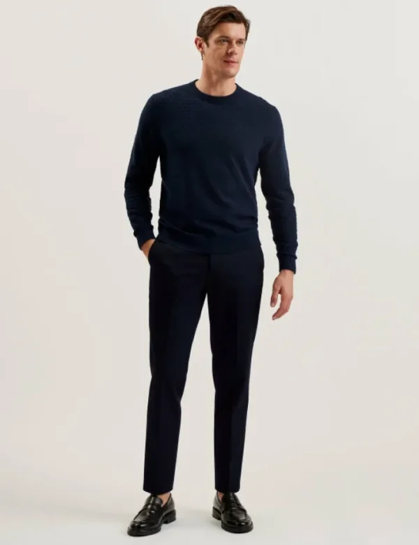 Loung Textured T Knit Crew Neck Jumper<Ted Baker Online