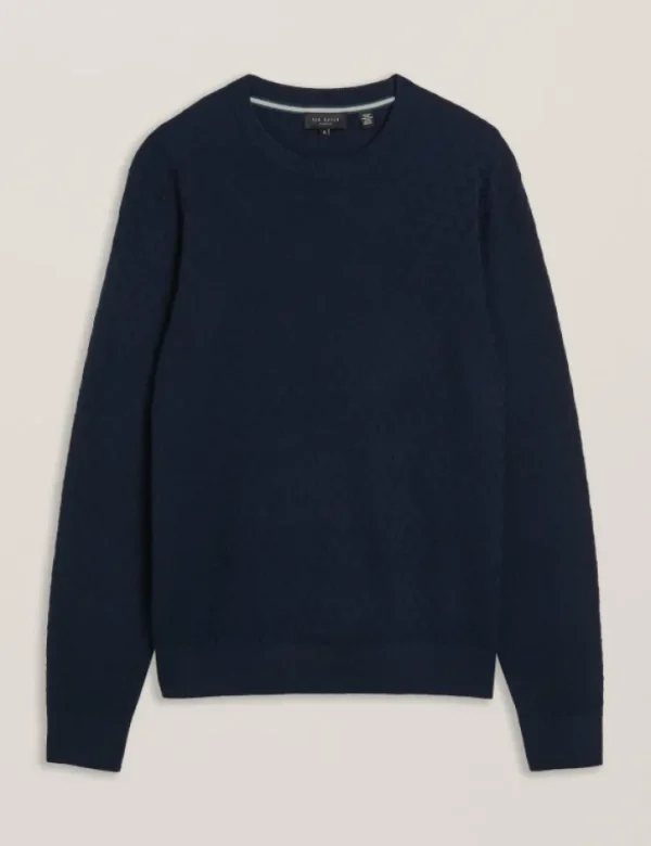 Loung Textured T Knit Crew Neck Jumper<Ted Baker Online