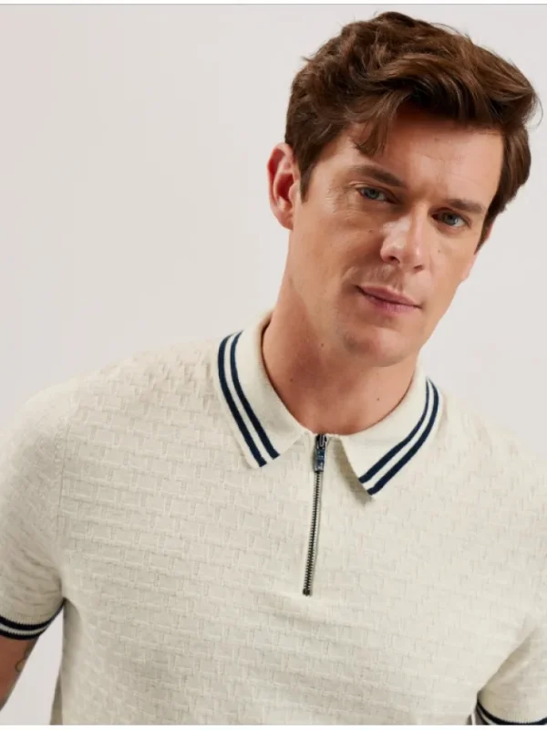 Mahani Short Sleeve Zip Polo<Ted Baker Store