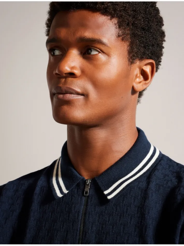 mahani_short_sleeve_zip_p_1.webp Mahani Short Sleeve Zip Polo<Ted Baker Cheap