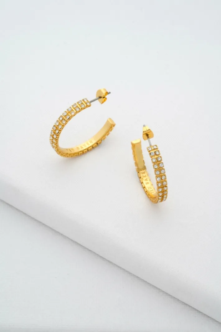 mellia__medium_double_cry_0.webp Mellia Medium Double Crystal Hoop Earrings<Ted Baker Best