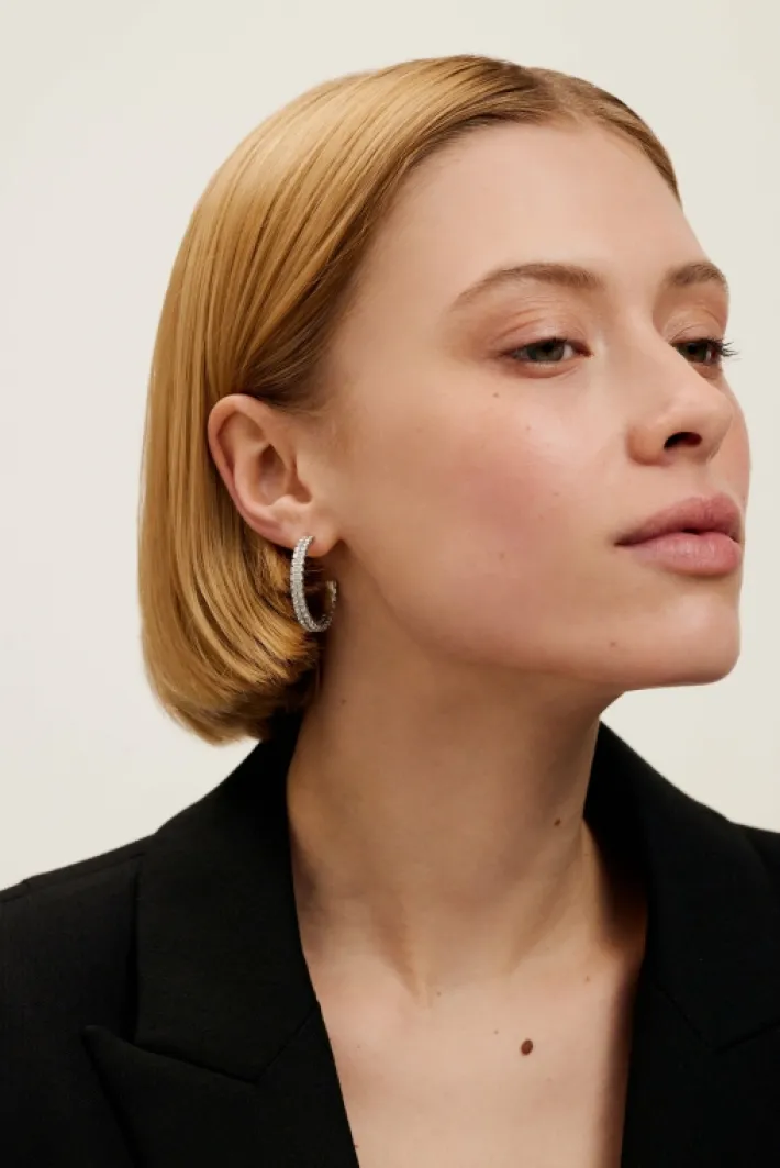 mellia_mellia_medium_doub_1.webp Mellia MELLIA Medium Double Crystal Hoop Earrings<Ted Baker Sale
