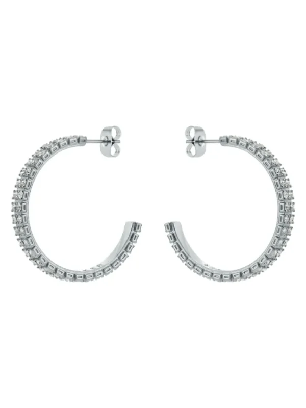 Mellia MELLIA Medium Double Crystal Hoop Earrings<Ted Baker Sale