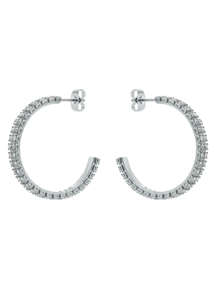 mellia_mellia_medium_doub_3.webp Mellia MELLIA Medium Double Crystal Hoop Earrings<Ted Baker Sale