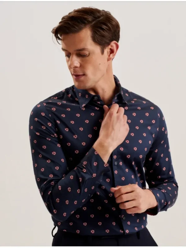 Mikceal Floral Pattern Slim Fit Long Sleeve Shirt<Ted Baker Clearance