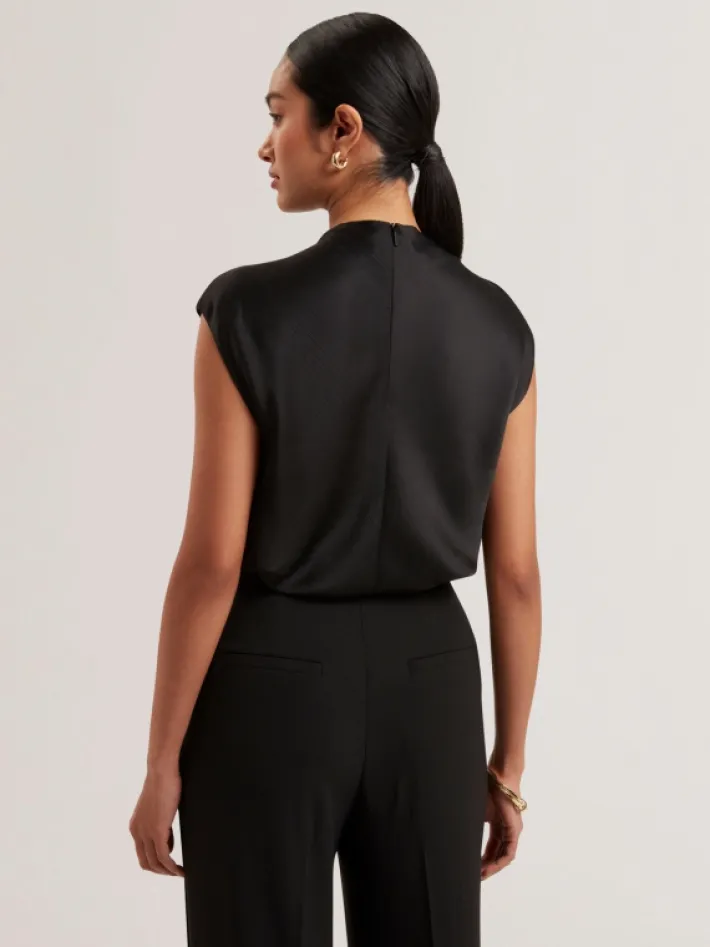misrina_drape_neck_detail_3.webp Misrina Drape Neck Detail Satin Top<Ted Baker Online