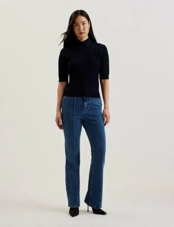 Morliee Textured Knit Puffed Short Sleeve Sweater<Ted Baker Hot