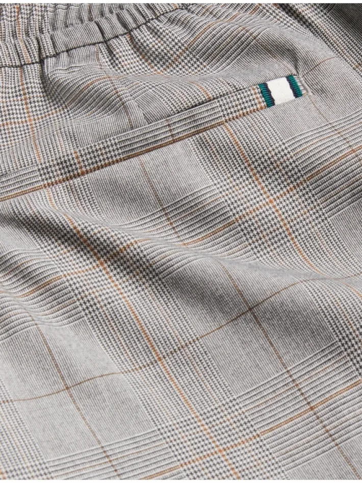 nicolo_checked_elastic_wa_2.webp Nicolo Checked Elastic Waist Tailored Trousers<Ted Baker Flash Sale