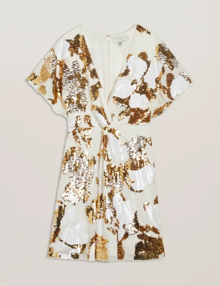 noosh_knot_front_vneck_se_6.webp Noosh Knot Front V-Neck Sequin Mini Dress<Ted Baker Best Sale