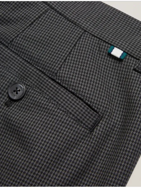 Nounds Puppytooth Pattern Slim Fit Trousers<Ted Baker Cheap