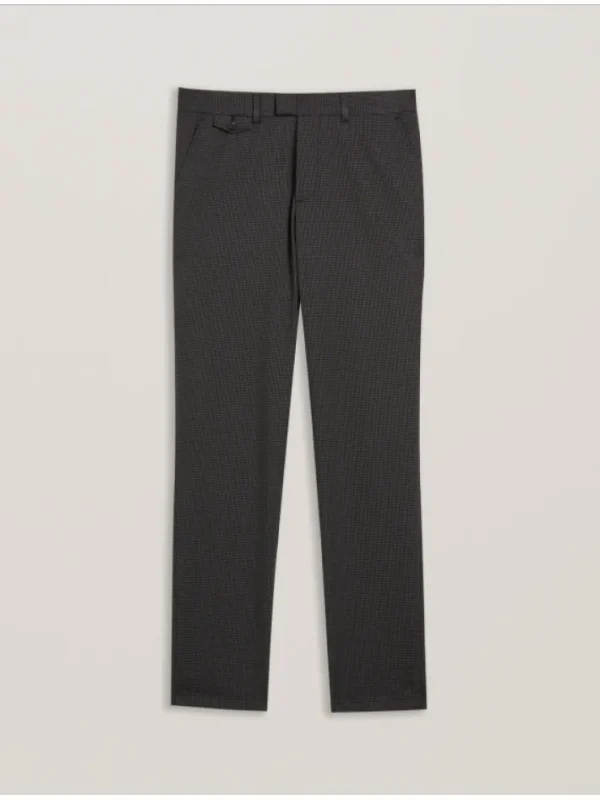 Nounds Puppytooth Pattern Slim Fit Trousers<Ted Baker Cheap