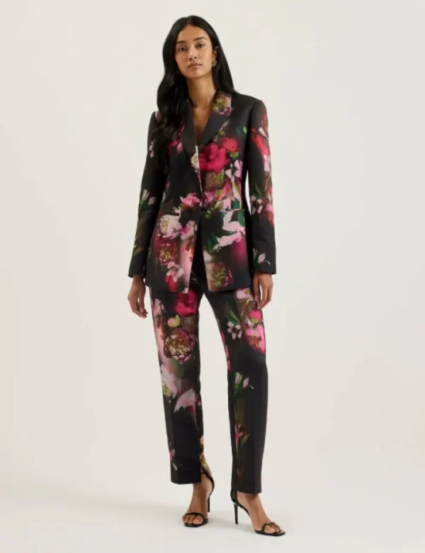 Okuni Fitted Floral Print Tailored Jacket<Ted Baker Fashion