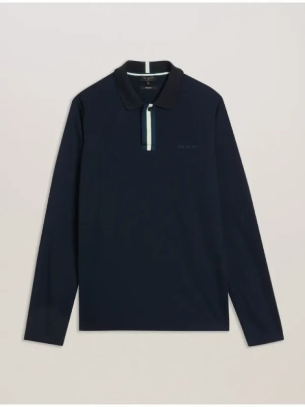 Pacto Branded Long Sleeve Polo Shirt<Ted Baker Store