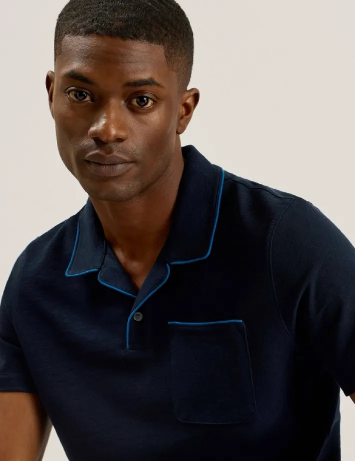 paisel_short_sleeve_regul_1-1.webp Paisel Short Sleeve Regular Open Collar Polo<Ted Baker Sale
