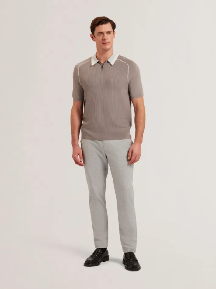 paxto_textured_zip_polo_w_0-1.webp Paxto Textured Zip Polo With Striped Collar<Ted Baker Sale