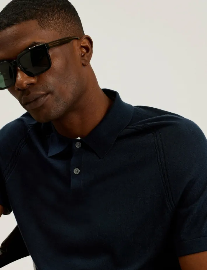 peltz_short_sleeve_regula_1.webp Peltz Short Sleeve Regular Silk Blend Polo<Ted Baker Shop