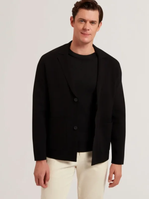 Petres Long Sleeve Single Breasted Knitted Blazer<Ted Baker Best