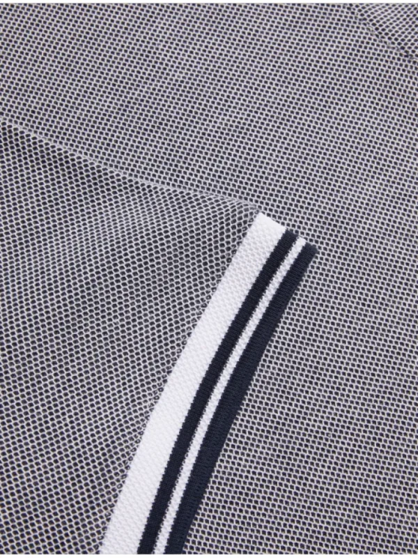 Phenes Textured Cotton Stripe Trim Polo Shirt<Ted Baker Best
