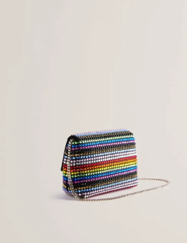 Pridela Striped Crystal Mini Cross Body Bag<Ted Baker Best