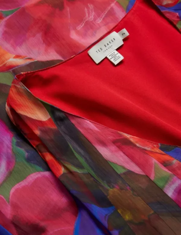 Rabiusa Organza Tropical Bloom V-neck Maxi Dress<Ted Baker Cheap