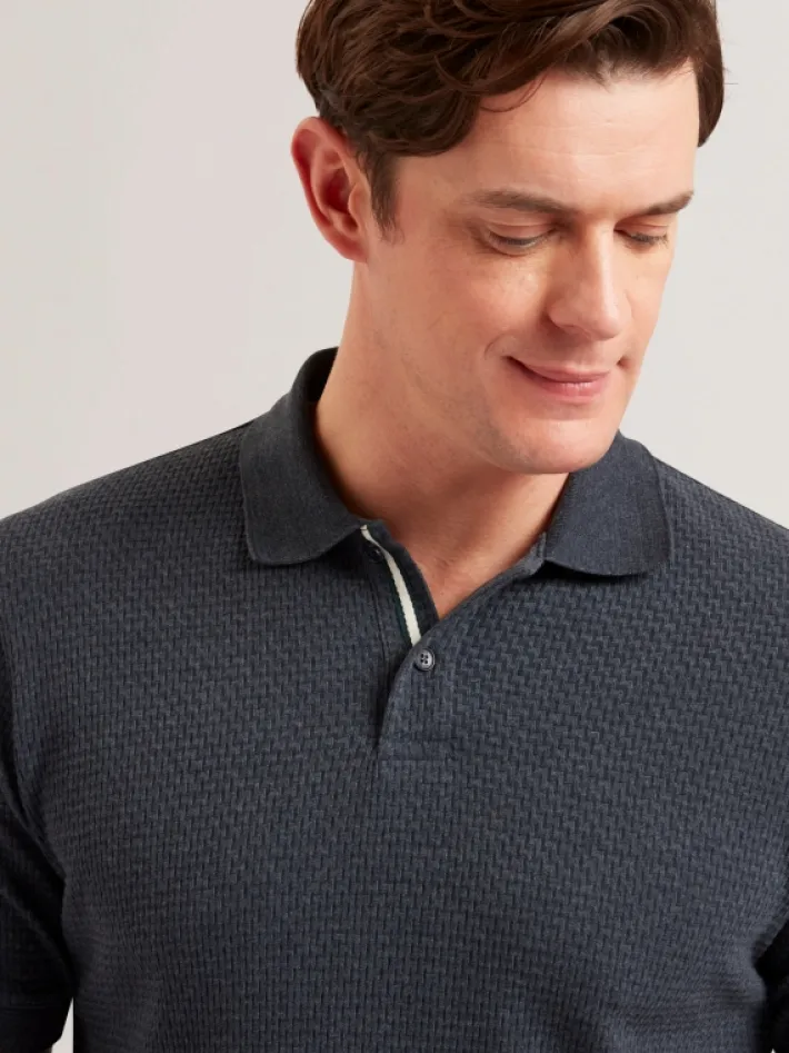 redman_short_sleeve_regul_2-2.webp Redman Short Sleeve Regular Textured Polo<Ted Baker Outlet