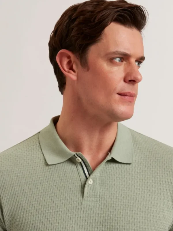 Redman Short sleeve Regular Textured Polo<Ted Baker Best Sale