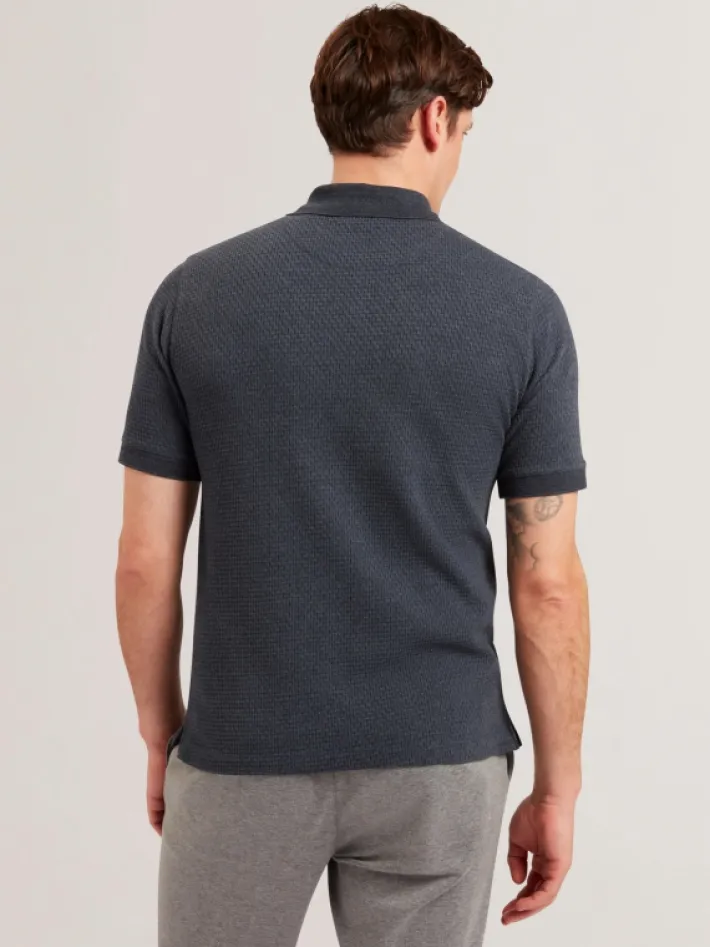 redman_short_sleeve_regul_3-2.webp Redman Short Sleeve Regular Textured Polo<Ted Baker Outlet