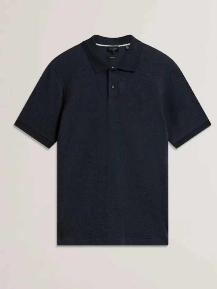 redman_short_sleeve_regul_4-2.webp Redman Short Sleeve Regular Textured Polo<Ted Baker Outlet