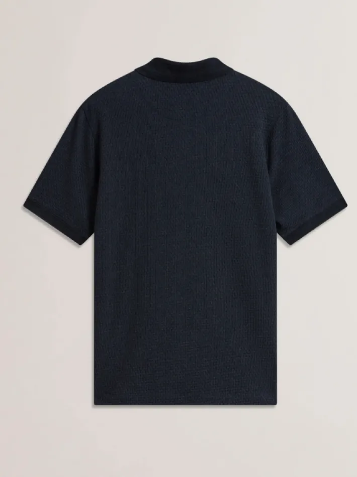 redman_short_sleeve_regul_5-2.webp Redman Short Sleeve Regular Textured Polo<Ted Baker Outlet