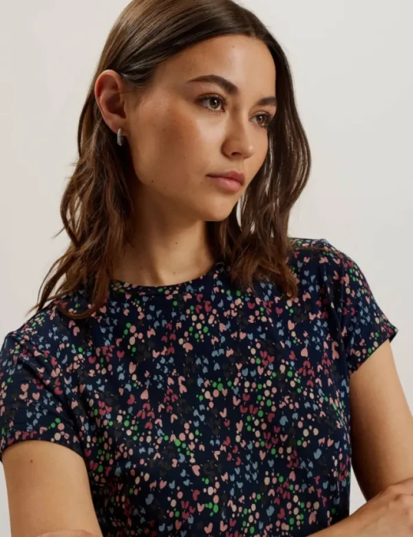 Remanaa Heart Printed Fitted Tee<Ted Baker Online