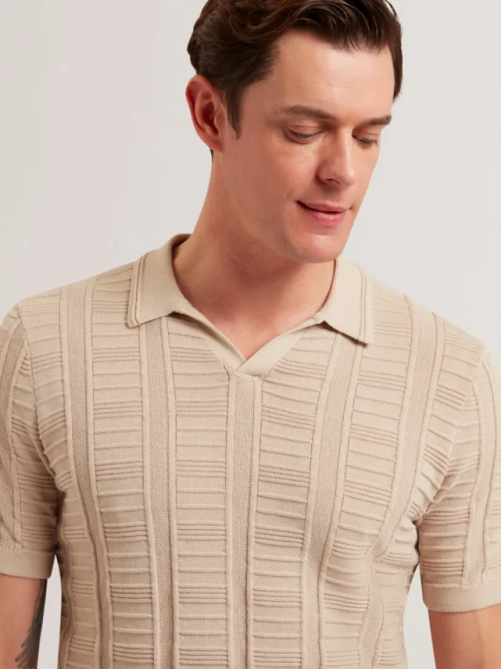 ruzza__short_sleeve_open__2-1.webp Ruzza Short Sleeve Open Neck Textured Polo<Ted Baker New