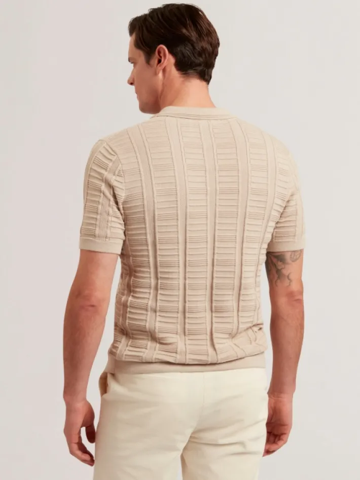 ruzza__short_sleeve_open__3-1.webp Ruzza Short Sleeve Open Neck Textured Polo<Ted Baker New