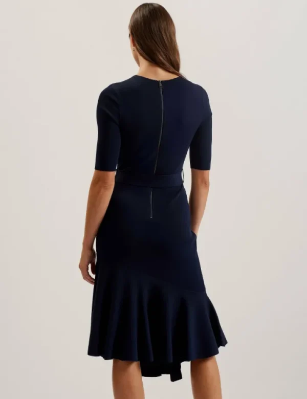 Samalee Flippy Hem Knitted Midi Dress With Belt<Ted Baker Best