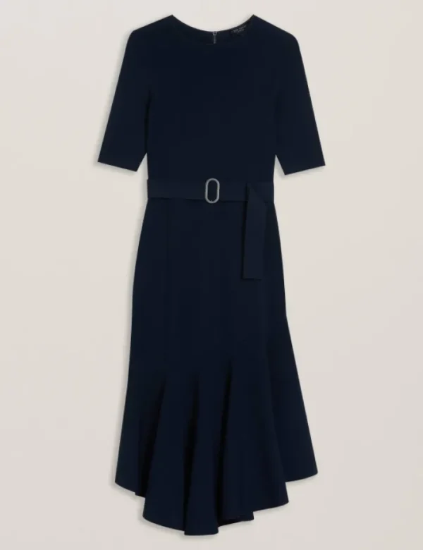 Samalee Flippy Hem Knitted Midi Dress With Belt<Ted Baker Best