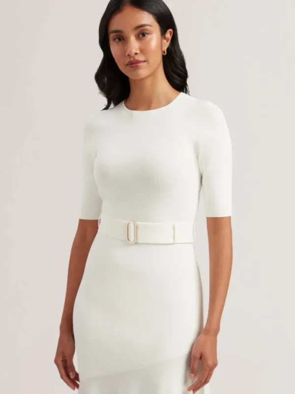 Samalee Flippy Hem Knitted Midi Dress With Belt<Ted Baker Best Sale