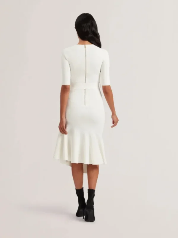 Samalee Flippy Hem Knitted Midi Dress With Belt<Ted Baker Best Sale