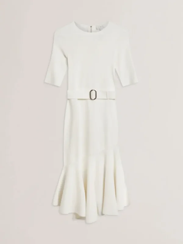 Samalee Flippy Hem Knitted Midi Dress With Belt<Ted Baker Best Sale