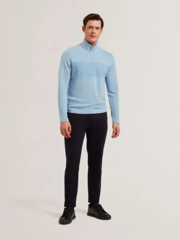 Simonea Textured Panel Half-Zip Modal Sweatshirt<Ted Baker Outlet