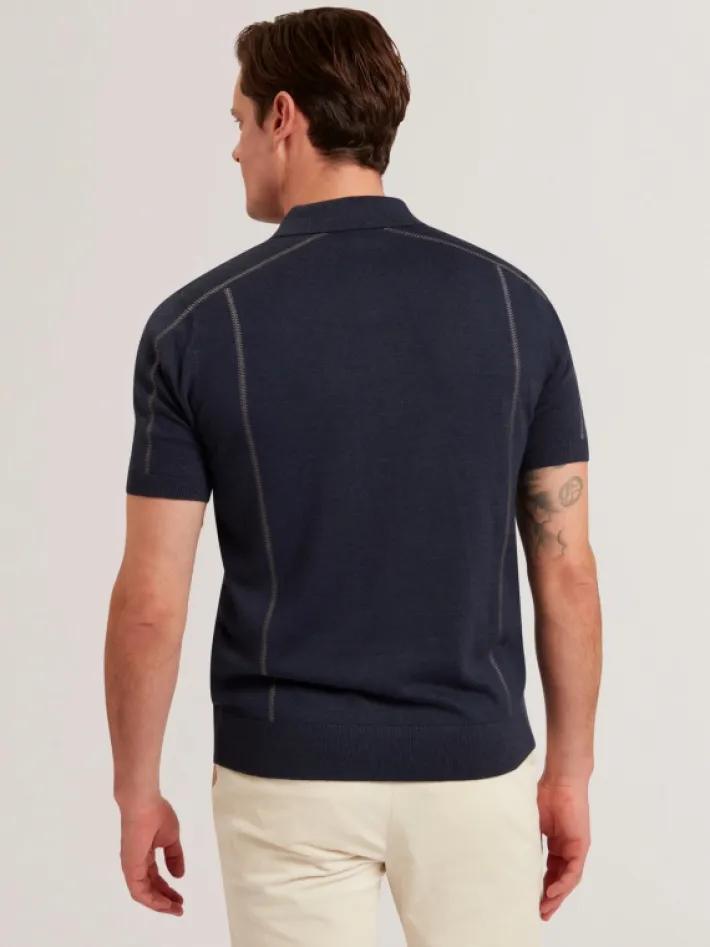 telle_short_sleeve_regula_3.webp Telle Short Sleeve Regular Embroidered Button Polo<Ted Baker Online