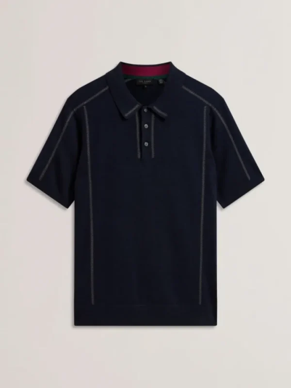 Telle Short Sleeve Regular Embroidered Button Polo<Ted Baker Online