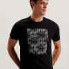 Tessman Box Print Crew Neck Cotton T-Shirt<Ted Baker Cheap