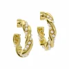 Tiyaa Twisted Pearl Hoop Earrings<Ted Baker Hot