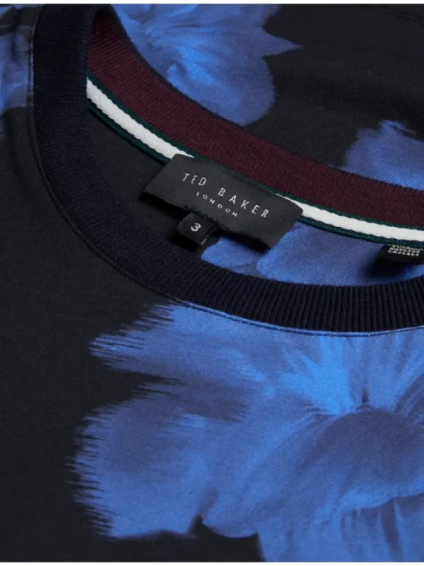 Vendis Contrast Floral Print Cotton T-Shirt<Ted Baker Outlet