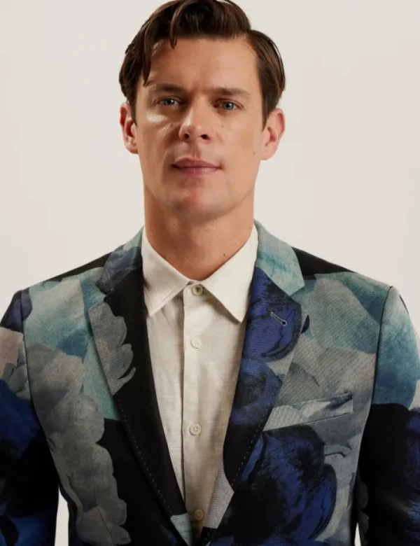 Walkerj Printed Floral Pique Jersey Blazer<Ted Baker Flash Sale