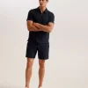 Zarkes Short Sleeve Regular Zip Polo<Ted Baker Fashion